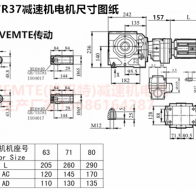 SA67R37YEJ63M4伺服電機(jī)連接減速機(jī)型號(hào)