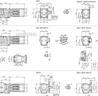 KC47 KCAF47 KCA47 KCF47減速機(jī)電機(jī)型號(hào)大全及尺寸圖