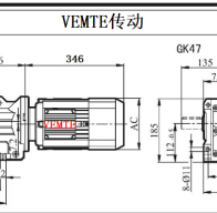 KD04 KK04 KFK04 KF04減速機電機型號及尺寸圖紙