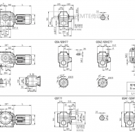 SD07 SS07 SFK07 SF07減速機(jī)電機(jī)型號大全及尺寸圖