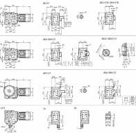 KD12 KFK12 KK12 KF12減速機(jī)電機(jī)型號(hào)大全及尺寸圖