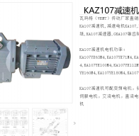 KAZ107-LHN100LD4E減速電機(jī)型號(hào)解析