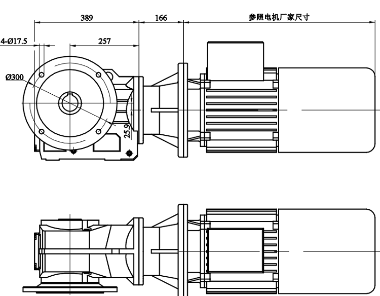 GKAF87-YEJ160M-4-11KW減速電機(jī).png